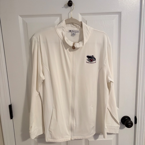 White Disney Cruise Line Zip Up Jacket- Extra Large - Picture 2 of 3